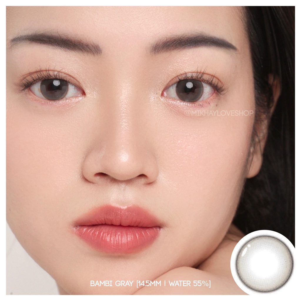 MIKHAYLOVESHOP Softlens Bambi Gray (Grey) | Kittykawaii