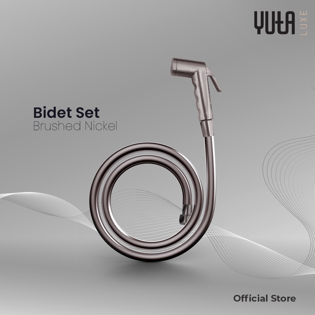 YUTA LUXE Jet Shower - Shower Toilet / Bidet Set Brushed Nickel STF-BN