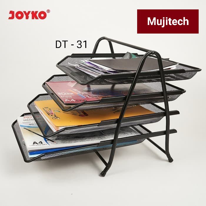 

DOCUMENT TRAY TIER RAK KERTAS DOKUMEN 4 SUSUN BAHAN BESI DT-31