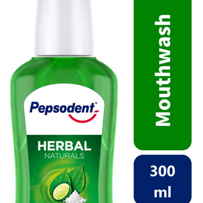 Star Pepsodent Mouthwash Expert Protection Herbal Natural 300 ml