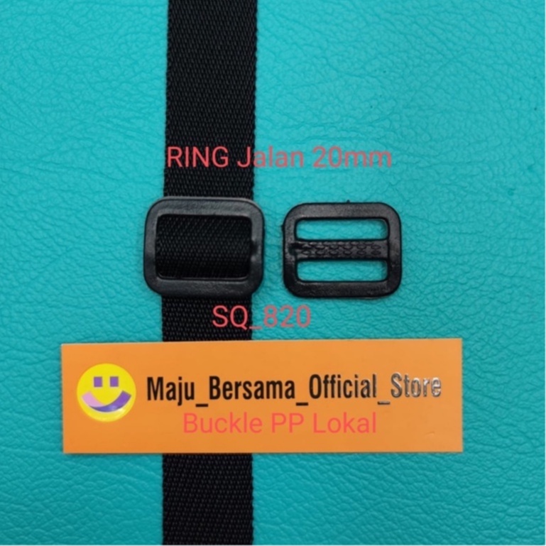 Buckle PP Lokal-Ring Kotak &amp; RING Jalan ( 15-20-25mm ) Sendal/Ransel - SW1