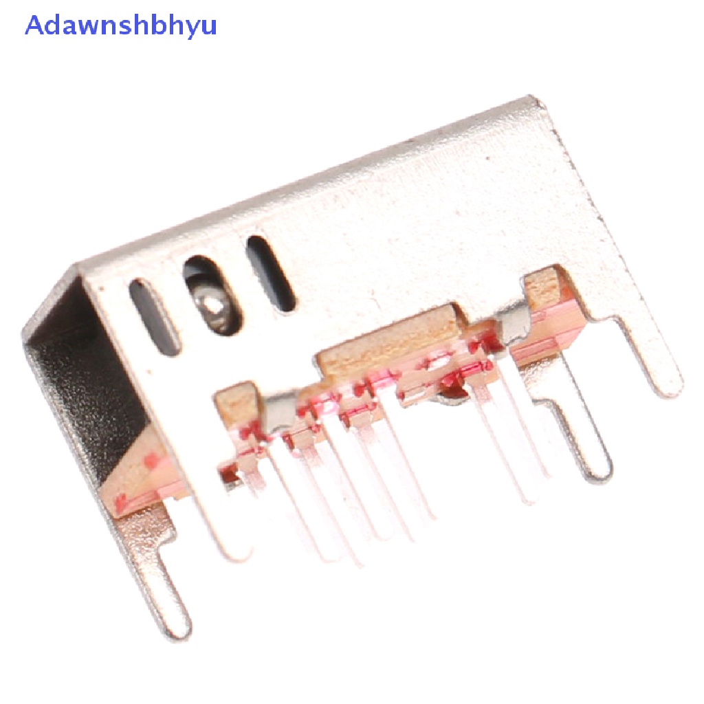 Adhyu 10Pcs Saklar Toggle sk23d05g6 Baris Ganda 3-gear 8-pin horizontal sliding switch ID