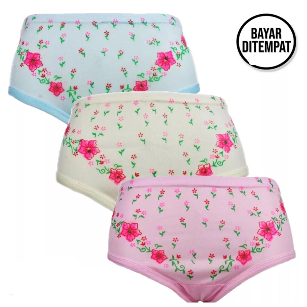 3pcs Celana dalam wanita haid/ celana dalam haid / CD mens wanita bahan hyget murah