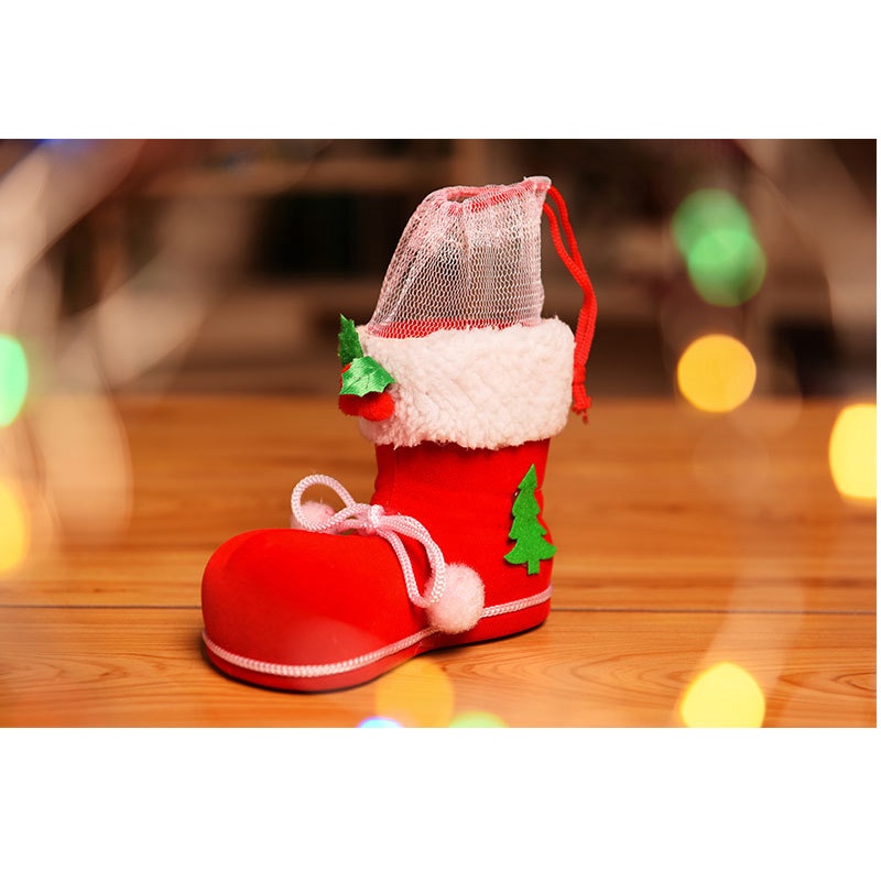 Serenity Sepatu Natal Santa Christmas Boots Karakter Unik - SNS01