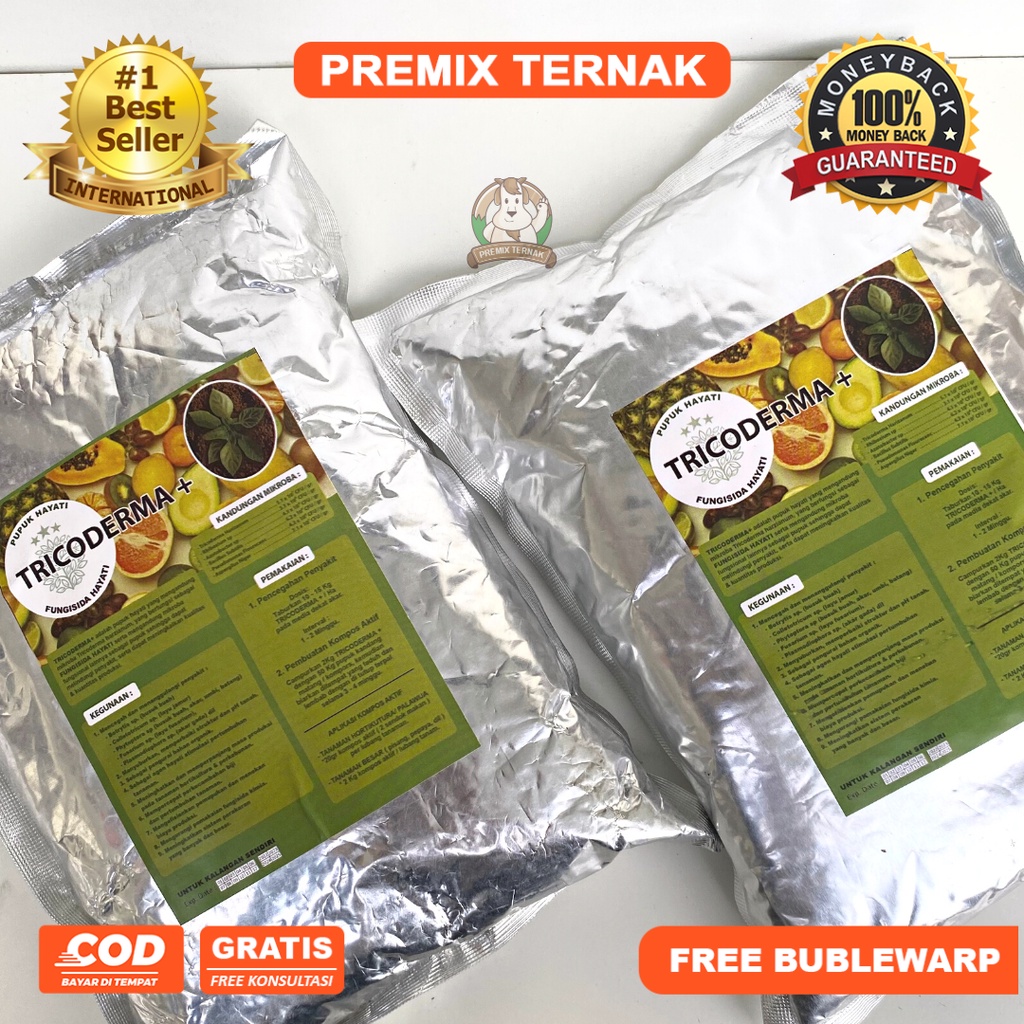 ( HARGA GROSIR ) PUPUK VIRAL!! Trichoderma 1 Kg Berkualitas - Pupuk Tricoderma - Pupuk Hayati Tricoderma - Pupuk Media Tanam Siap Pakai | APOTERNAK | PREMIX TERNAK