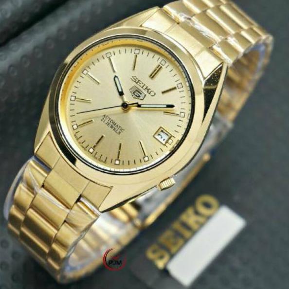 (N-Z-U-☎) Jam Tangan SEIKO AUTOMATIC | Tanggal | Seiko 5 | Otomatis Gold Silver Wanita Pria Classic 