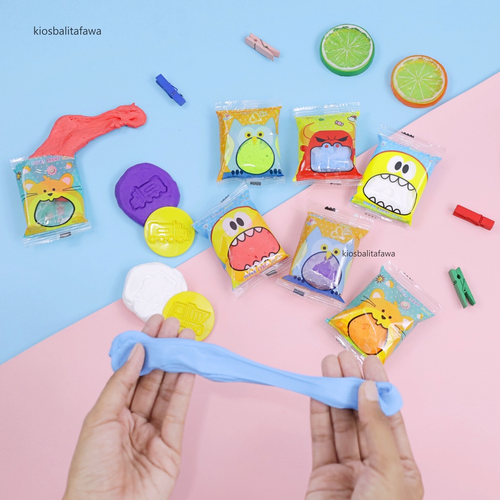 (SATUAN) Mainan Anak Clay Toy / Polymer Clay Play Doh Kreasi Anak Laki Perempuan Slime Lilin Plastisin Babycinnamon