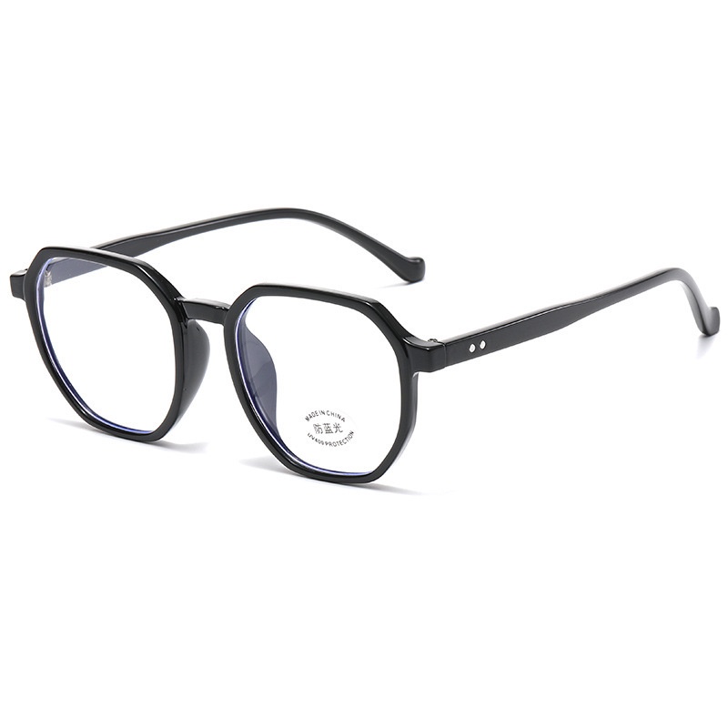 Frame Kacamata Komputer Transparan Kacamata Wanita Pria Anti Blue Light Round Eyewear TR90 Blocking Glasses Optical Spectacle Glasses