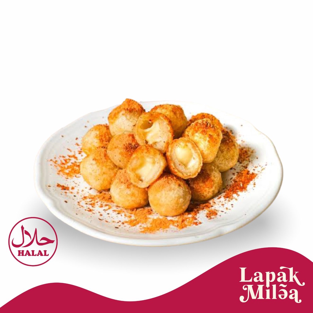 

Cimol Cilok Keju Leleh Melted Mozarella Tetelan Daging Anti Meledak