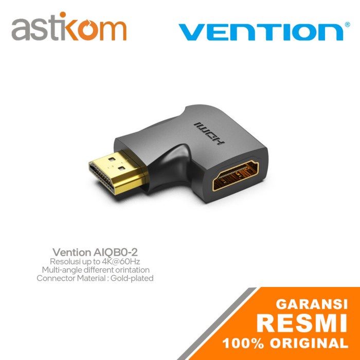 Adapter Vention HDMI Male to Female 90 270 Degree AIN AIO AIQ AIP