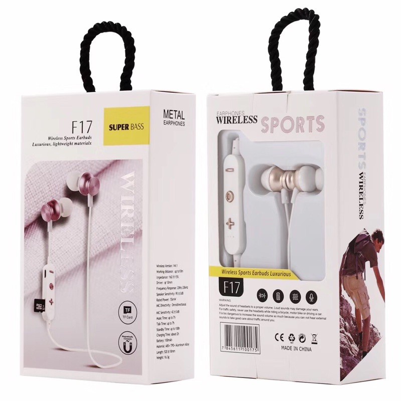 Headset  Earphone  Bluetooth For IOS /Android F-17