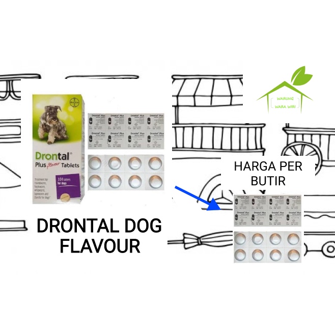 Drontal dog / drontal plus Flavour / obat cacing anjing / obat cacing drontal