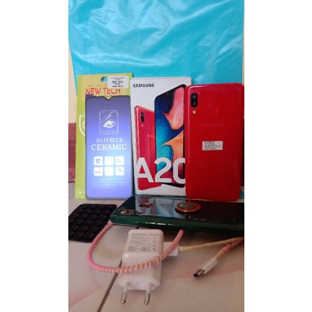 HP SAMSUNG GALAXY A20 4G RAM 3GB/32GB SECOND RESMI ORIGINAL