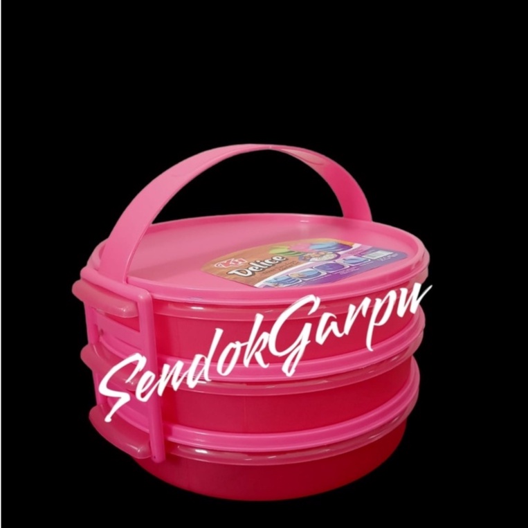 3PCS Rantang Catering DELICE (Susun 3) KH 1Set + Tali
