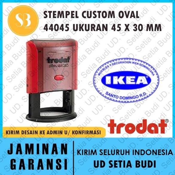 

Terlaris Stempel Trodat Custom Oval 44045 ukuran 45 x 30 mm Termurah