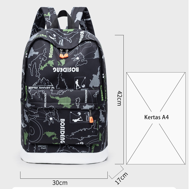 Bopai Tas Punggung Pria Tas Ransel Casual Laptop Sekolah Tas Wanita Anti Air t TR810