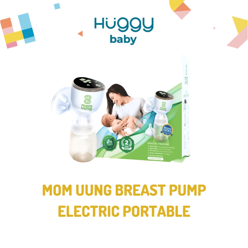 MOM UUNG Electric Breast Pump Portable / Pompa Asi Elektrik Portable