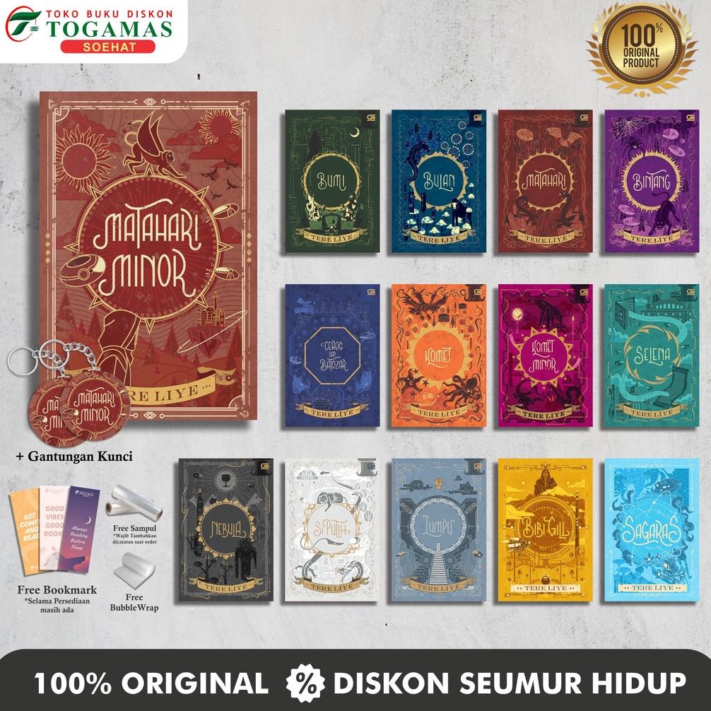 BISA COD Ready Stock Novel Best Seller Karya Tere Liye : Bumi, Bulan, Matahari Minor, Komet, Selena,