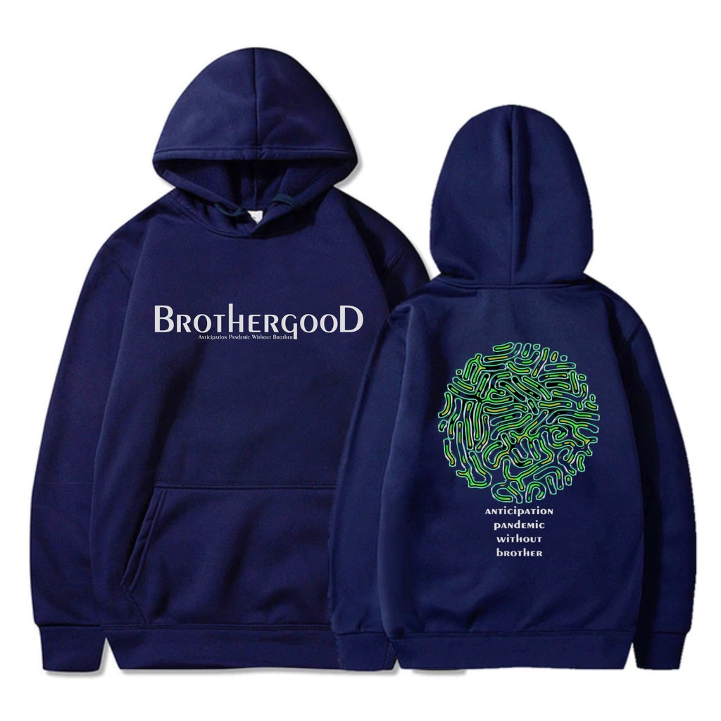 SWEATER HOODIE BROTHERGOOD Jumper Hoodie II Sweater Hoodie black BROTHERGOOD Sablon Fleece Cotton M-XXL (Pria &amp; Wanita