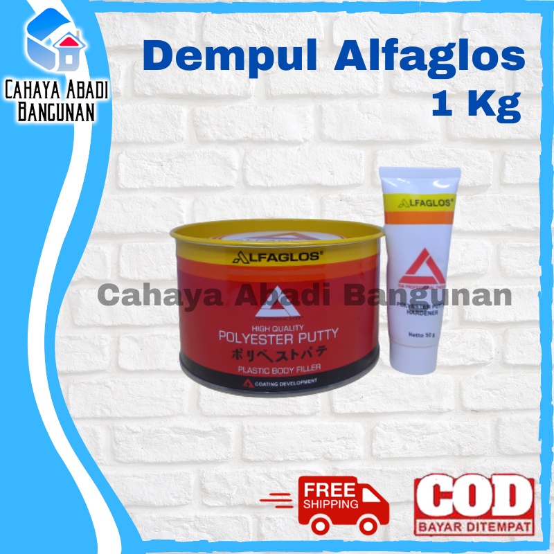 Dempul alfaglos 1kg / polyster putty