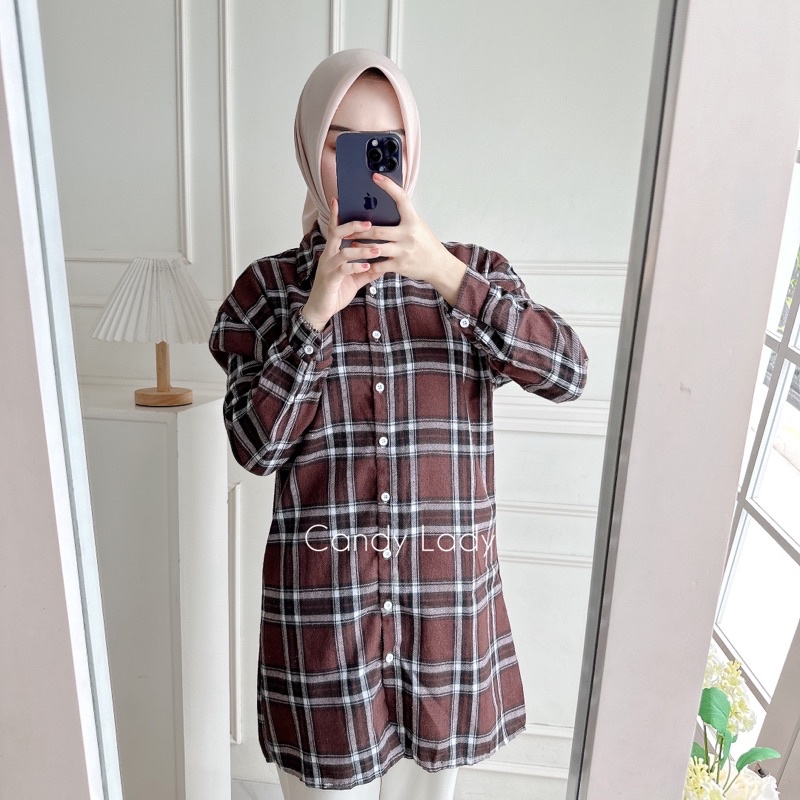 Peony Flanel Tunik