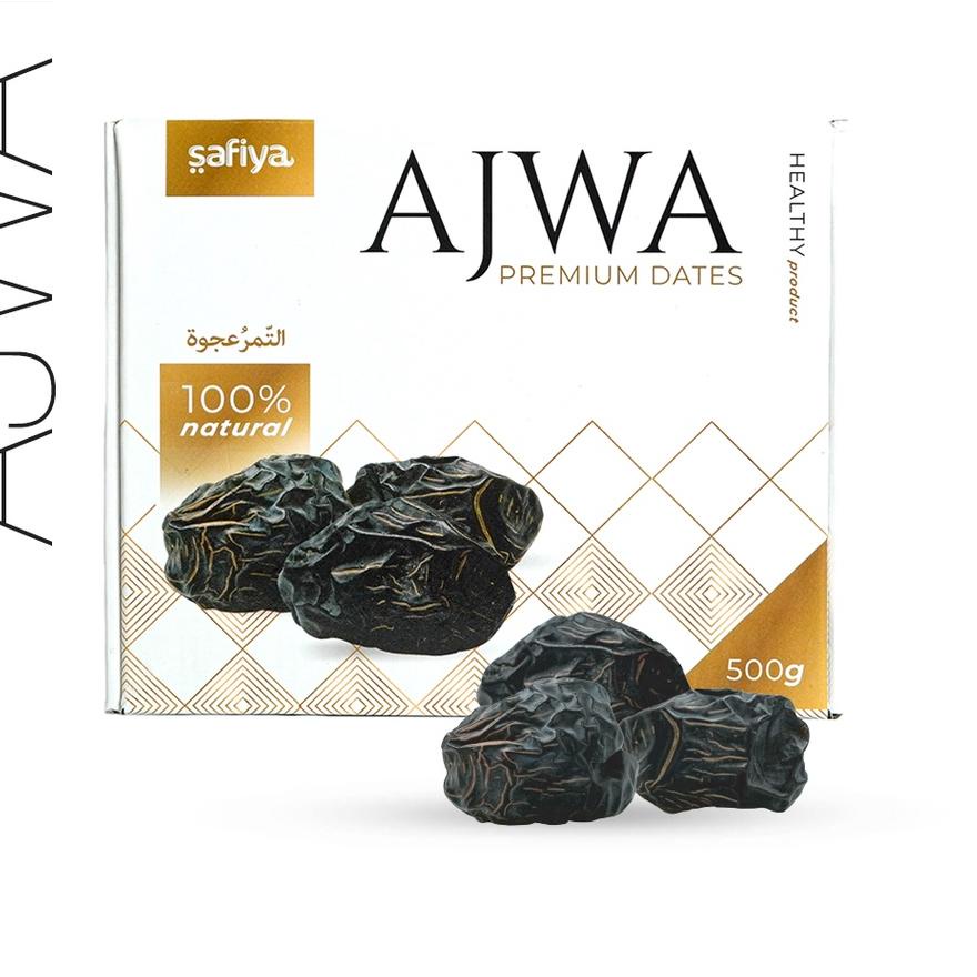 

9.9 Promo Brand Kurma Ajwa 500 gram Kurma Nabi Asli Madinah Authentic Safiya Food