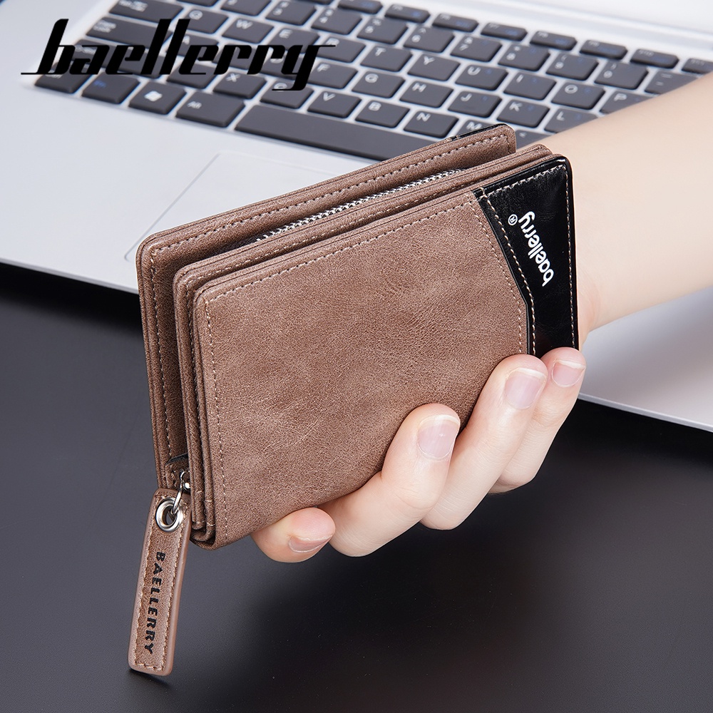 BAELLERRY D3246 Dompet Pria Bahan Kulit PU Leather Premium WATCHKITE WKOS