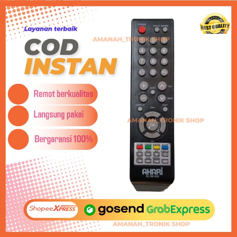 Remot TV Akari LED LCD