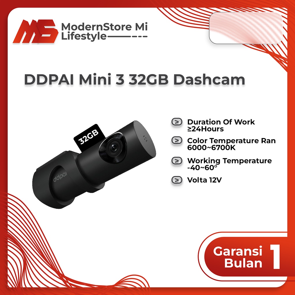 ddpai mini 3 32gb dashcam