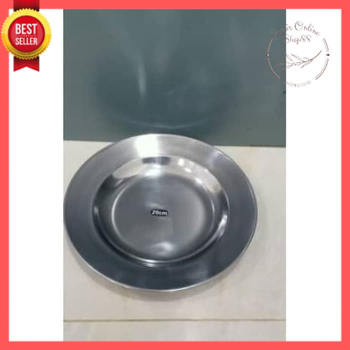 [GOS] C202 - Piring Stainless 20cm ROSH - Soup Plate 20cm