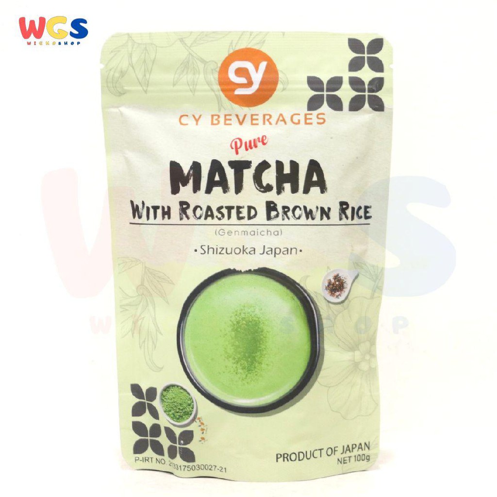 CY Pure Matcha With Roasted Brown Rice Genmaicha Shizuoka Japan 100g