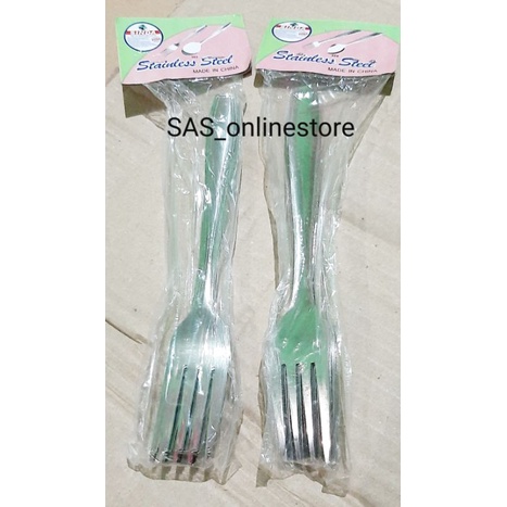 Garpu Makan Stainless harga 1Lusin(12pcs)/Garpu stenles