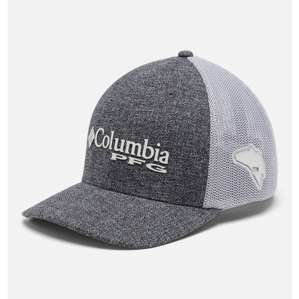 Columbia PFG Logo Mesh™ Ball Cap - Grill Heather, Cool Grey