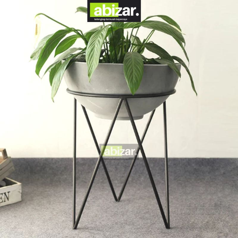 Standing Pot Bunga Modern Rak Bunga Besi Standing Pot Besi Minimalis Rak Pot Bunga Standing Pot Besi