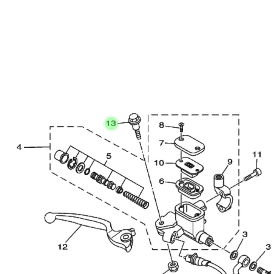 BAUT HANDEL REM CAKRAM DEPAN YAMAHA JUPITER Z 110 2003-2009 BURHAN ORIGINAL YAMAHA
