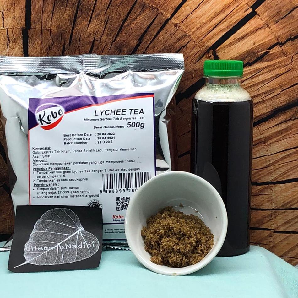 

[PRODUK CJ7GH] Lychee Tea kobe 1/2 kg 500 gr / powder serbuk bubuk minuman teh leci NQK