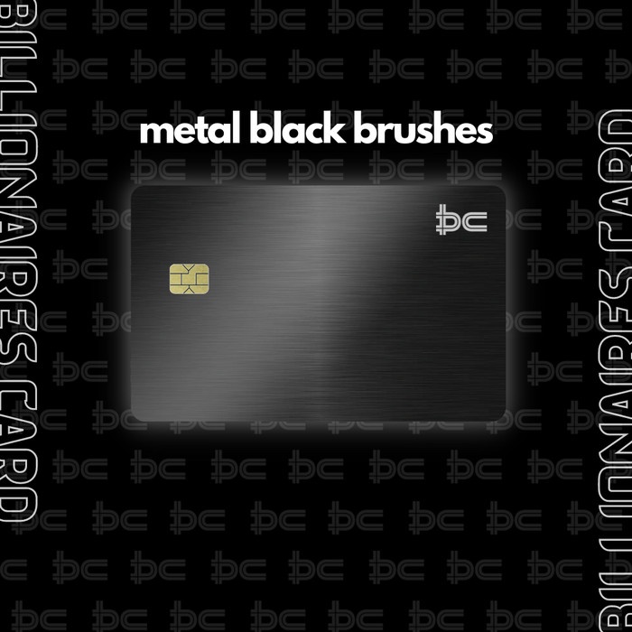 

CUSTOM METAL ATM DEBIT CREDIT CARD (BUKAN SKIN CARD) - BLACK BRUSHES