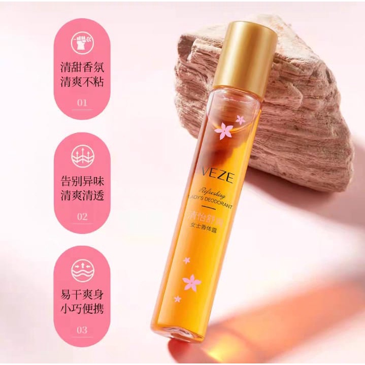 Veze Deodorant Herbal Wanita 10ML Tahan Lama CJR