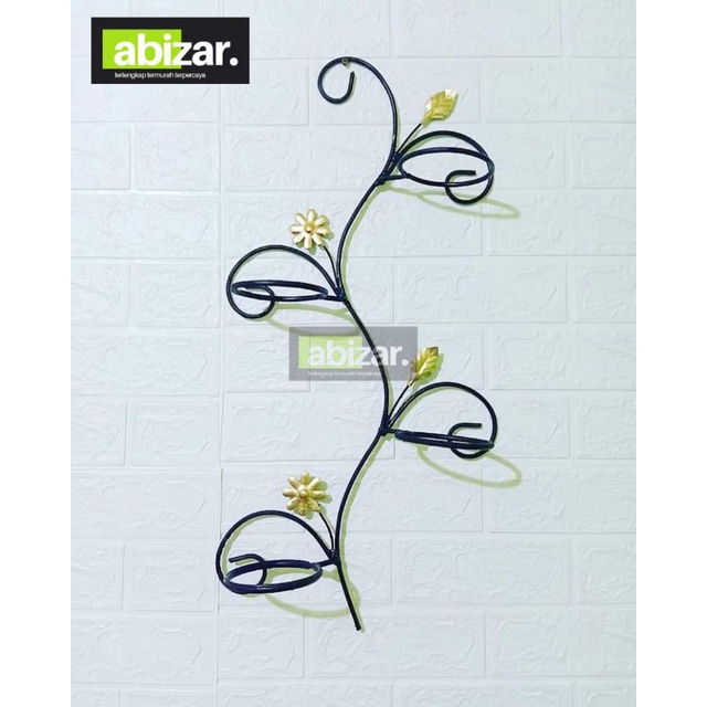 Rak Pot Bunga Tempel Dinding Unik Model Kembang Rak Bunga Besi Tempel Dinding Dekorasi Rak Bunga Tem