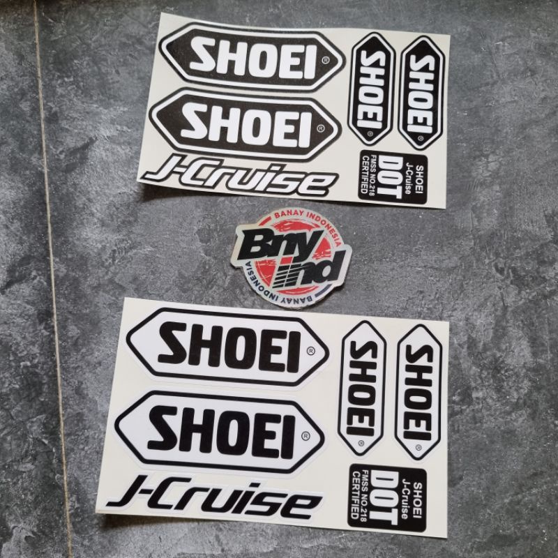 Sticker Helm Stiker SHOEI J CRUICE Set Princutt