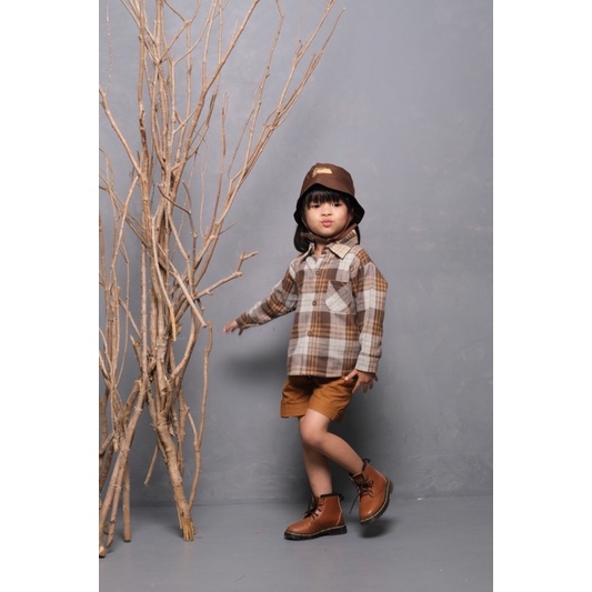 KEMEJA FLANEL - Promo 10.10 Baju Anak Laki Laki Setelan Atasan Bayi Baby Kids Cewek Cowo Perempuan Katun Lucu Murah 1-6 Thn