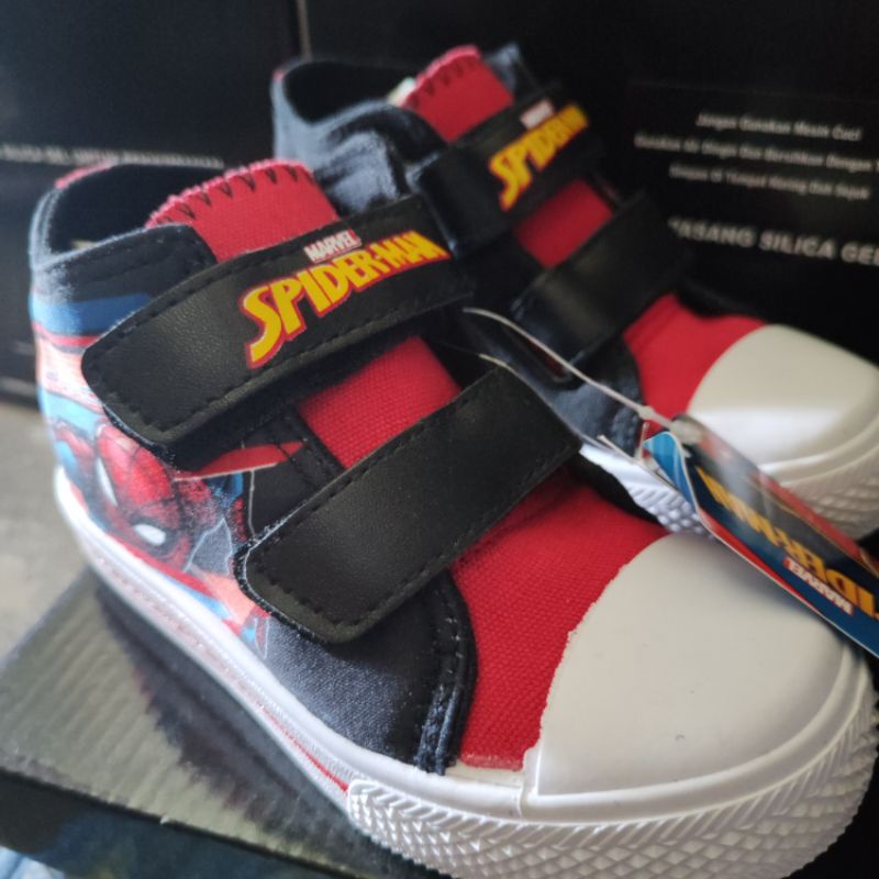 SPDADF83 Spiderman Sepatu NEVADA ORIGINAL matahari anak bayi 19 25 sepatu bunyi cit