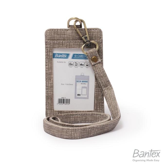 

Bantex Name Tag Id Card Holder Kulit Beige 8869 13 Tali Lanyard