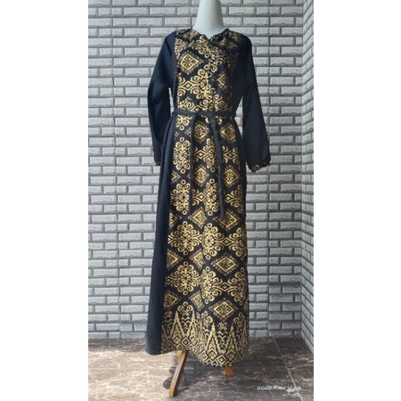 set dress gamis couple batik pasangan suami istri terbaru gamis modern terhits muslimah limited edition terbaru 2022