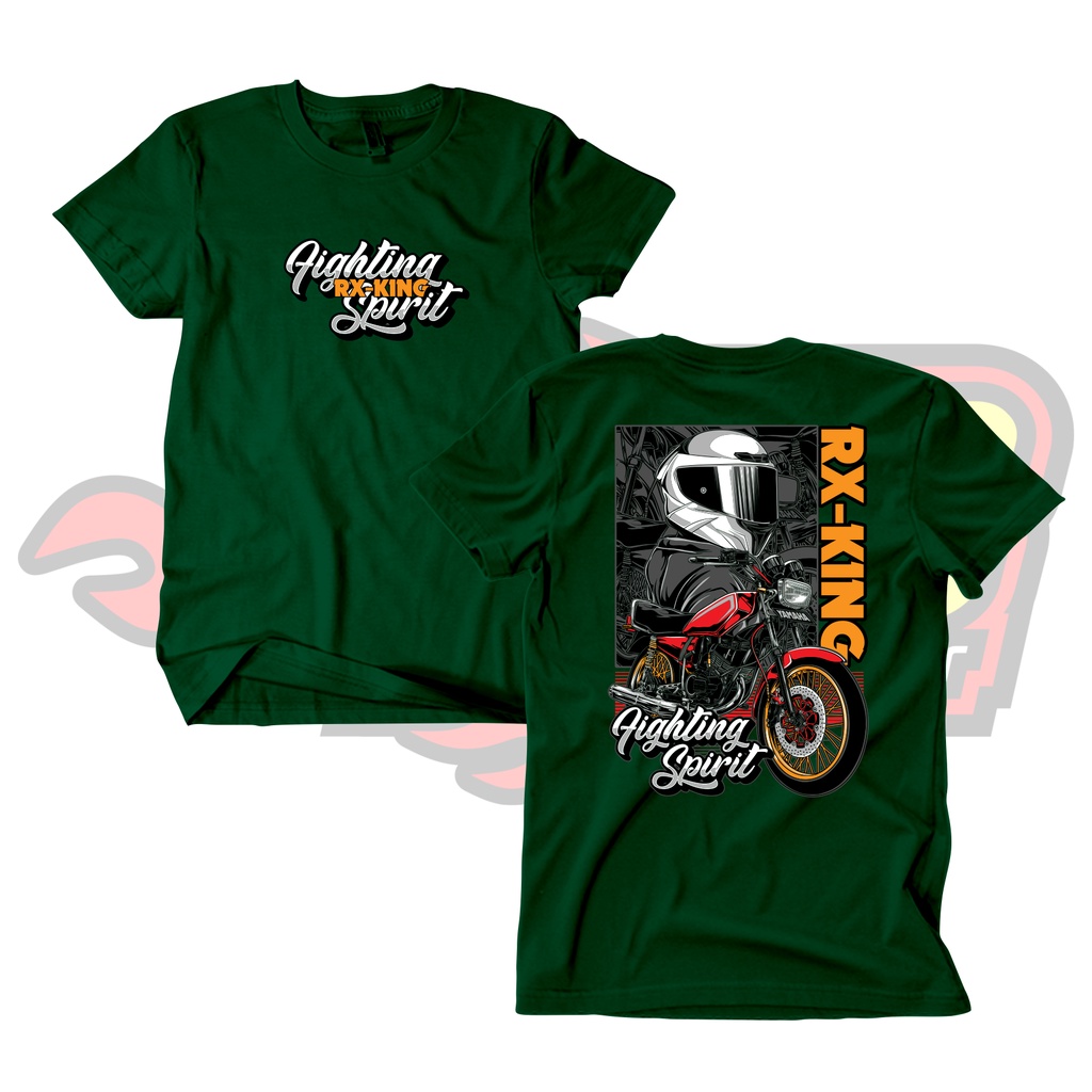 Baju Kaos Distro RX King Fighting Spirit Katun Combed