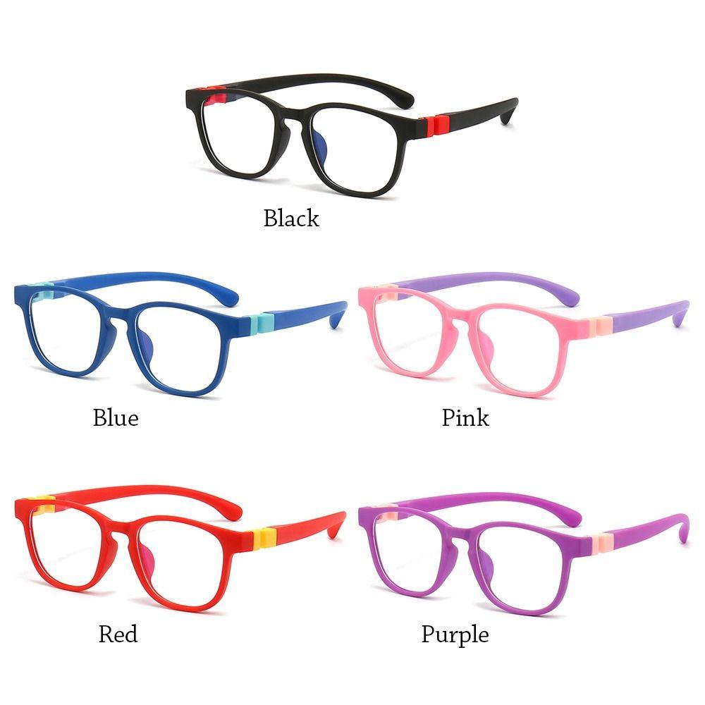 Top Kacamata Anak-Anak Portabel Kelas Online Komputer Pelindung Mata Bingkai Ultra Ringan
