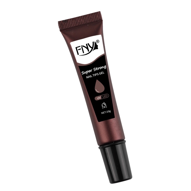 FINY NEW TEC SUPER STRONG NAIL TIPS GLUE GEL ELASTIC TIP 15gr / FNY LEM GEL KUKU PALSU ELASTIC