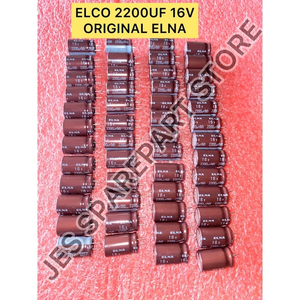 ELCO 2200UF 16V ORIGINAL ELNA