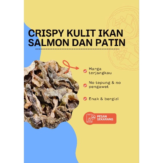 

KERIPIK KULIT IKAN SALMON DAN PATIN NETTO 35 GR