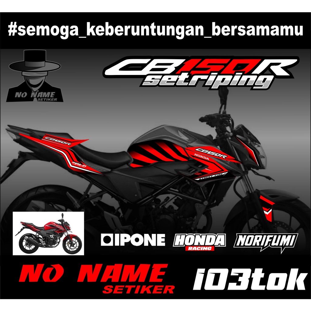 Striping CB150R / CB 150 R All New 2018 2019 (103tok) Variasi Sticker Stiker Skotlet Scotlite Motor LIST